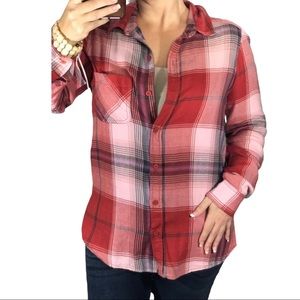 Mudd Button-down plaid shirt NWT